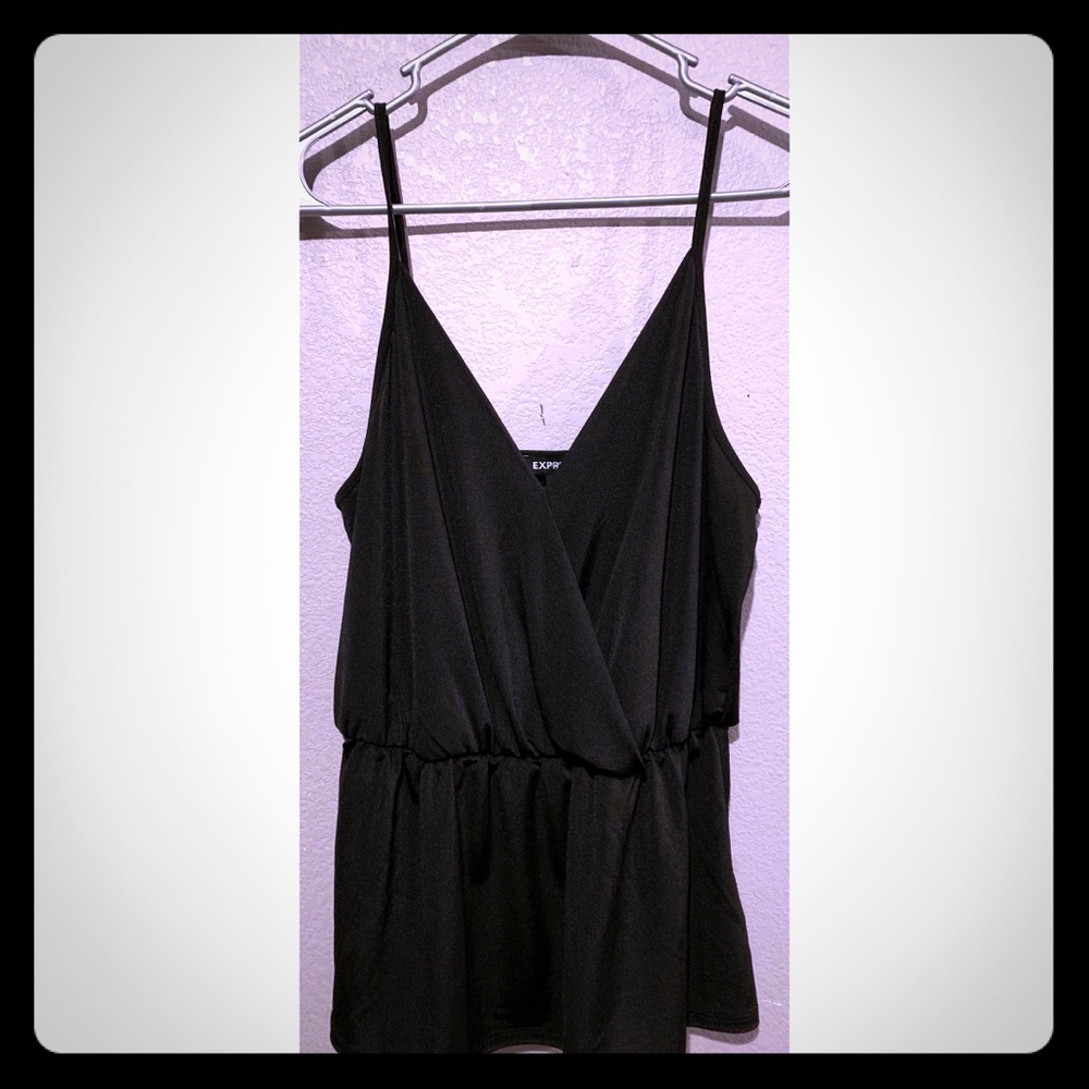 Black going out halter tank